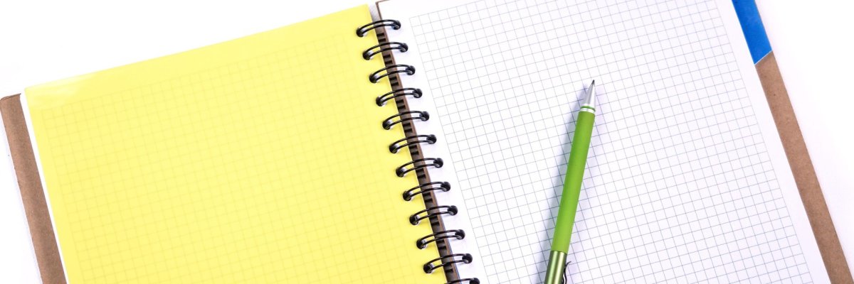 Notizmappe mit Stift