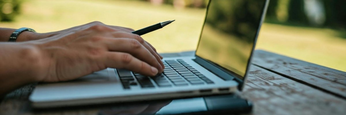 Fernarbeit Fernarbeit in ruhiger Umgebung im Freien