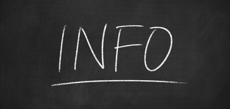 Info-Schriftzug