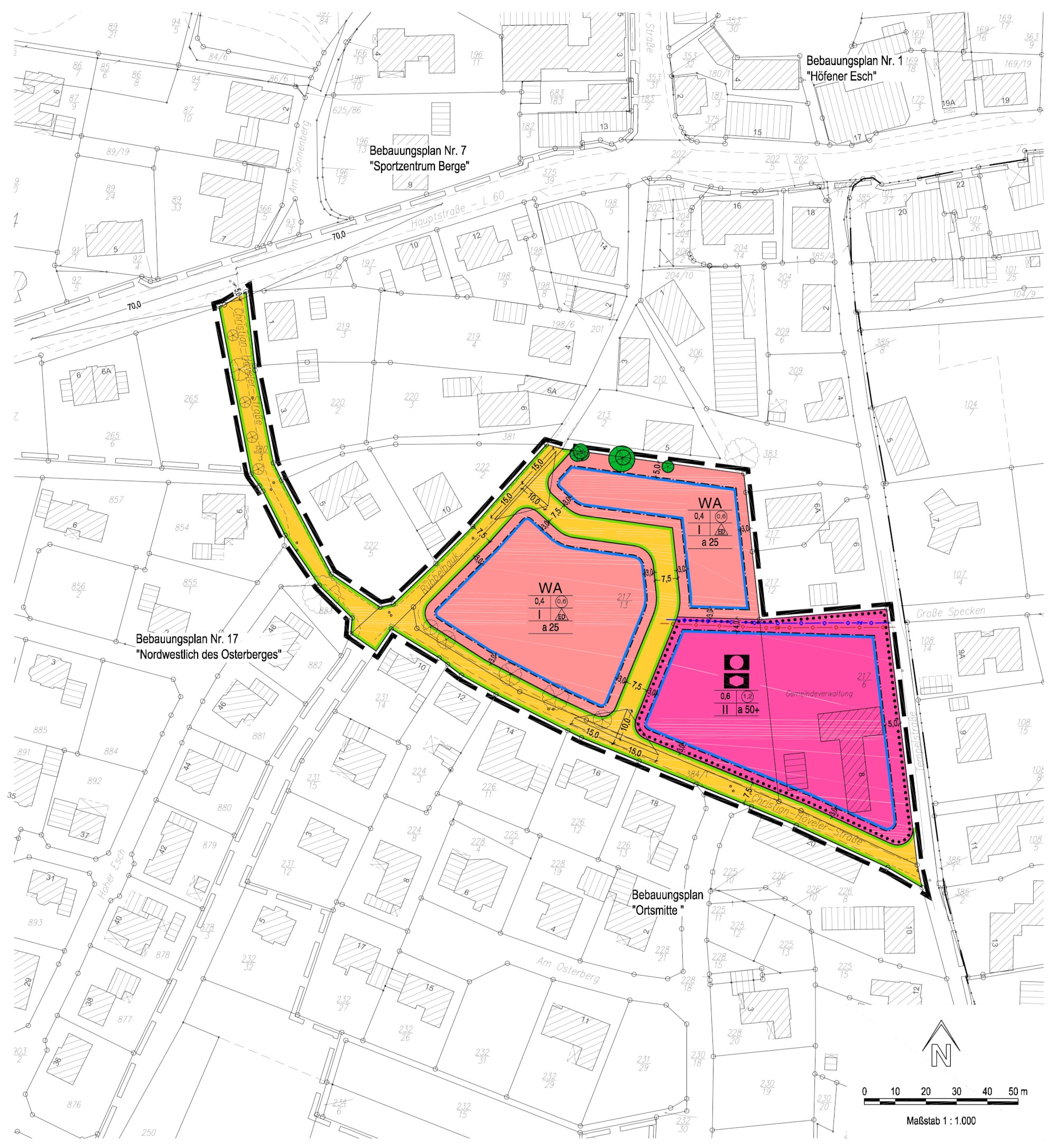 Bebauungsplan Berge-Mitte